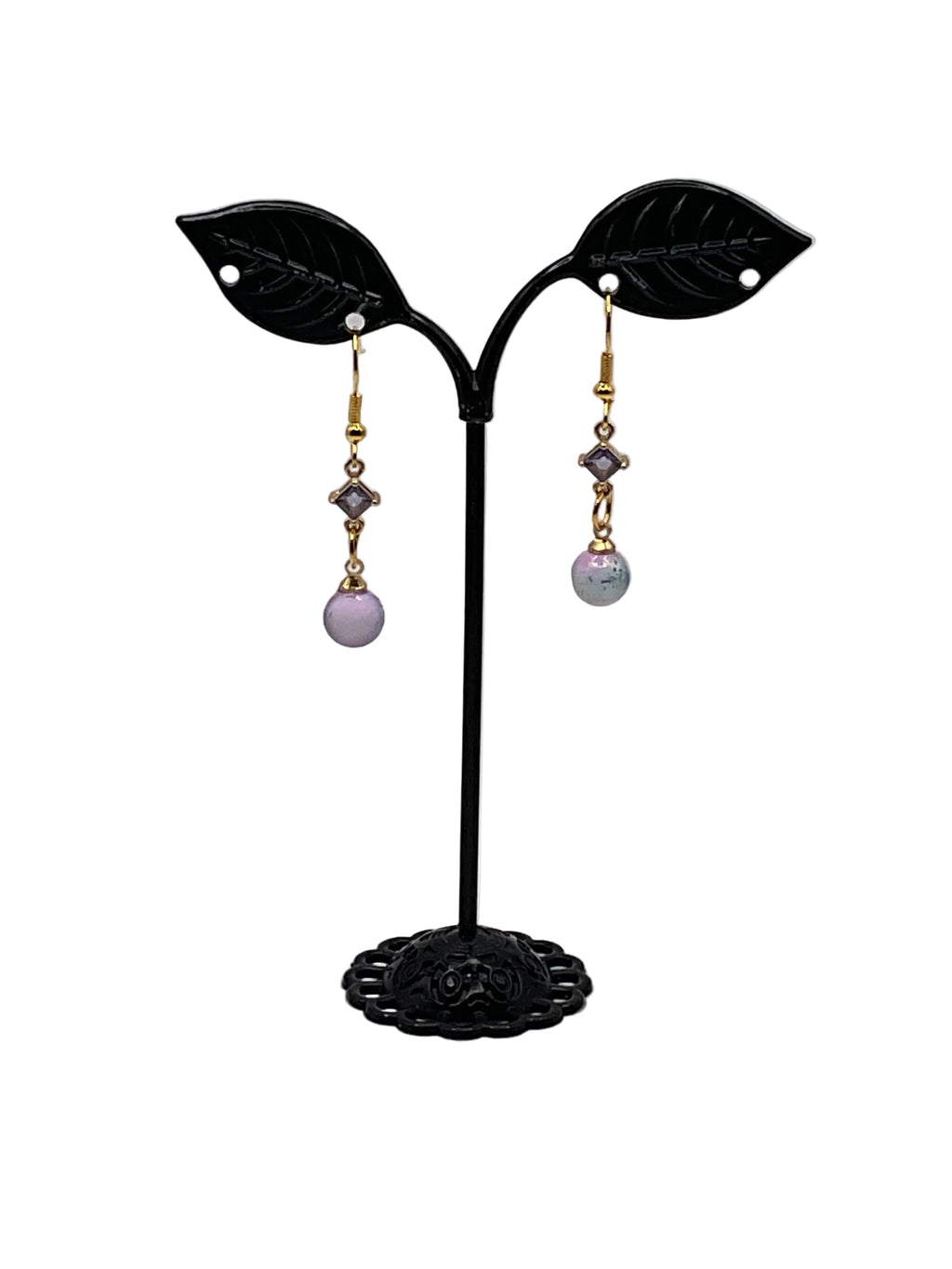 Earrings with beads
