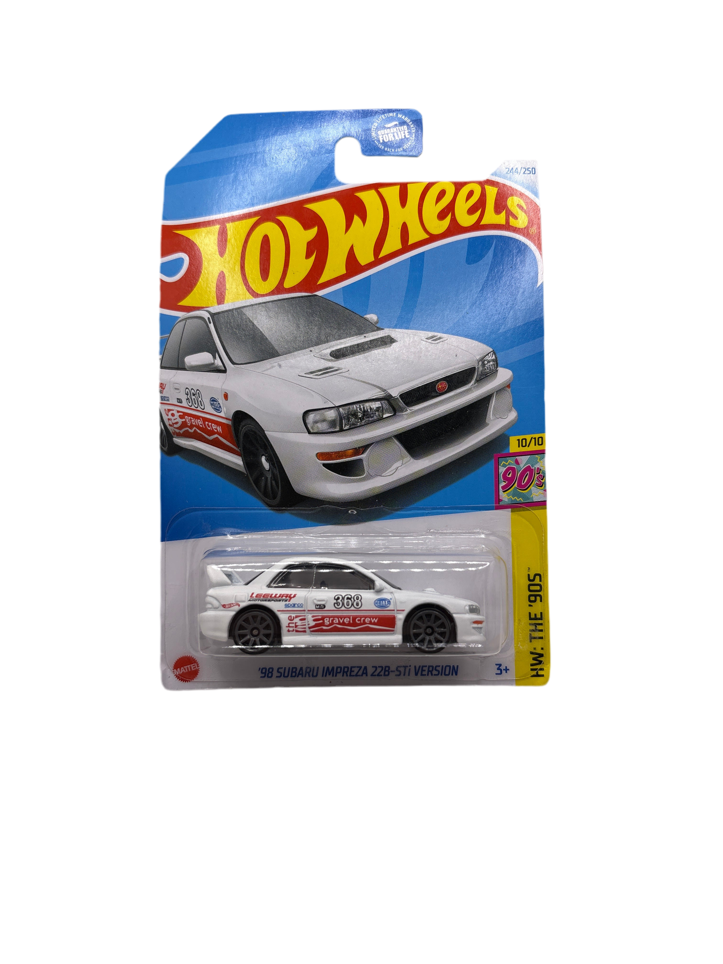Hot Wheels 98 Subaru Impreza 22B-STI Version Diecast White Main image