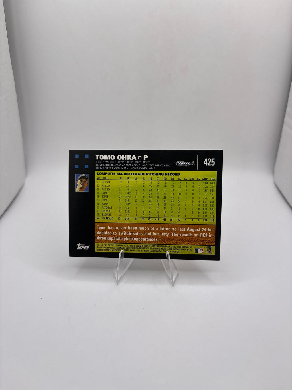 Topps Tomo Ohka