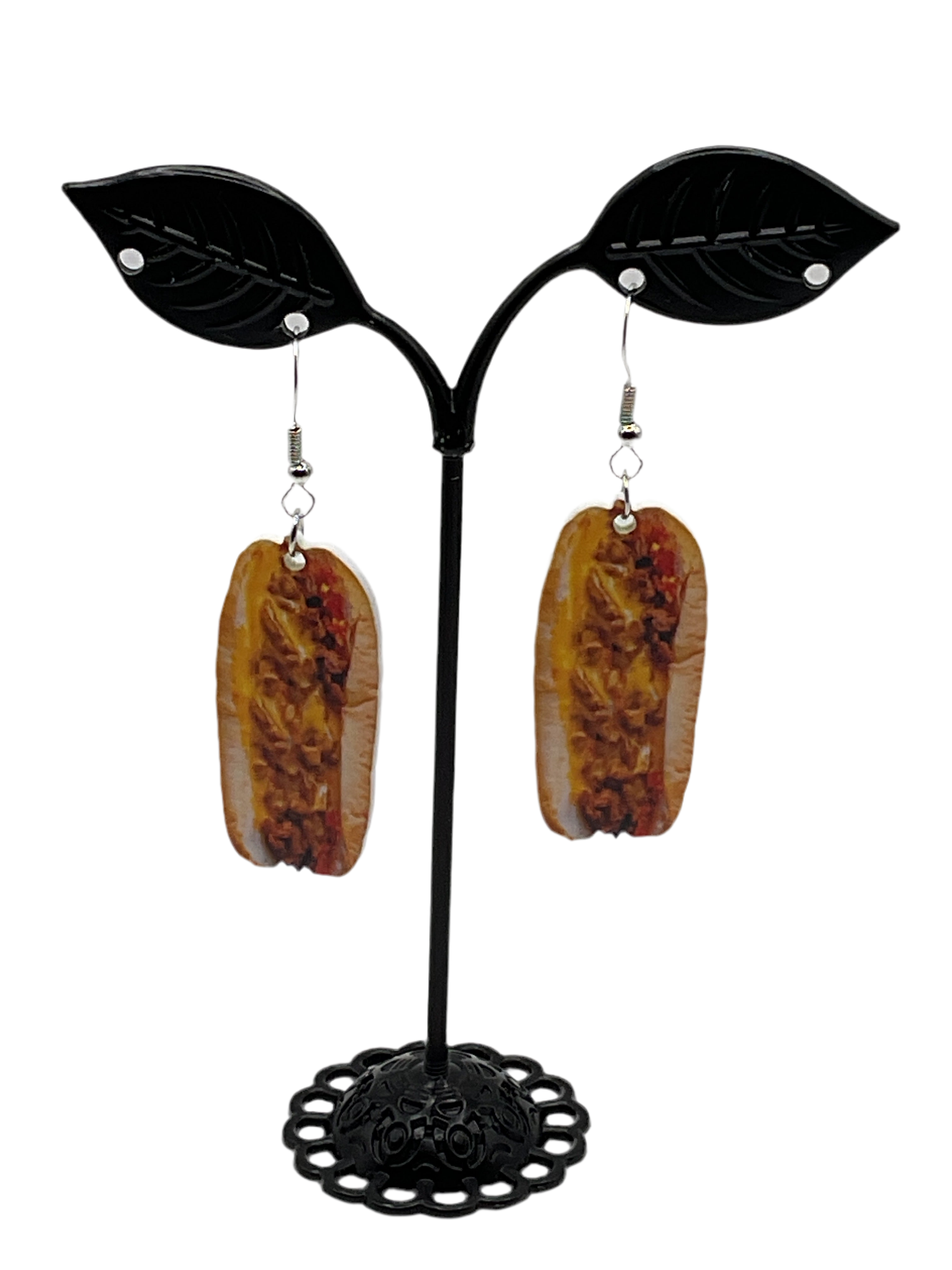 Philly cheesesteak earrings Main image