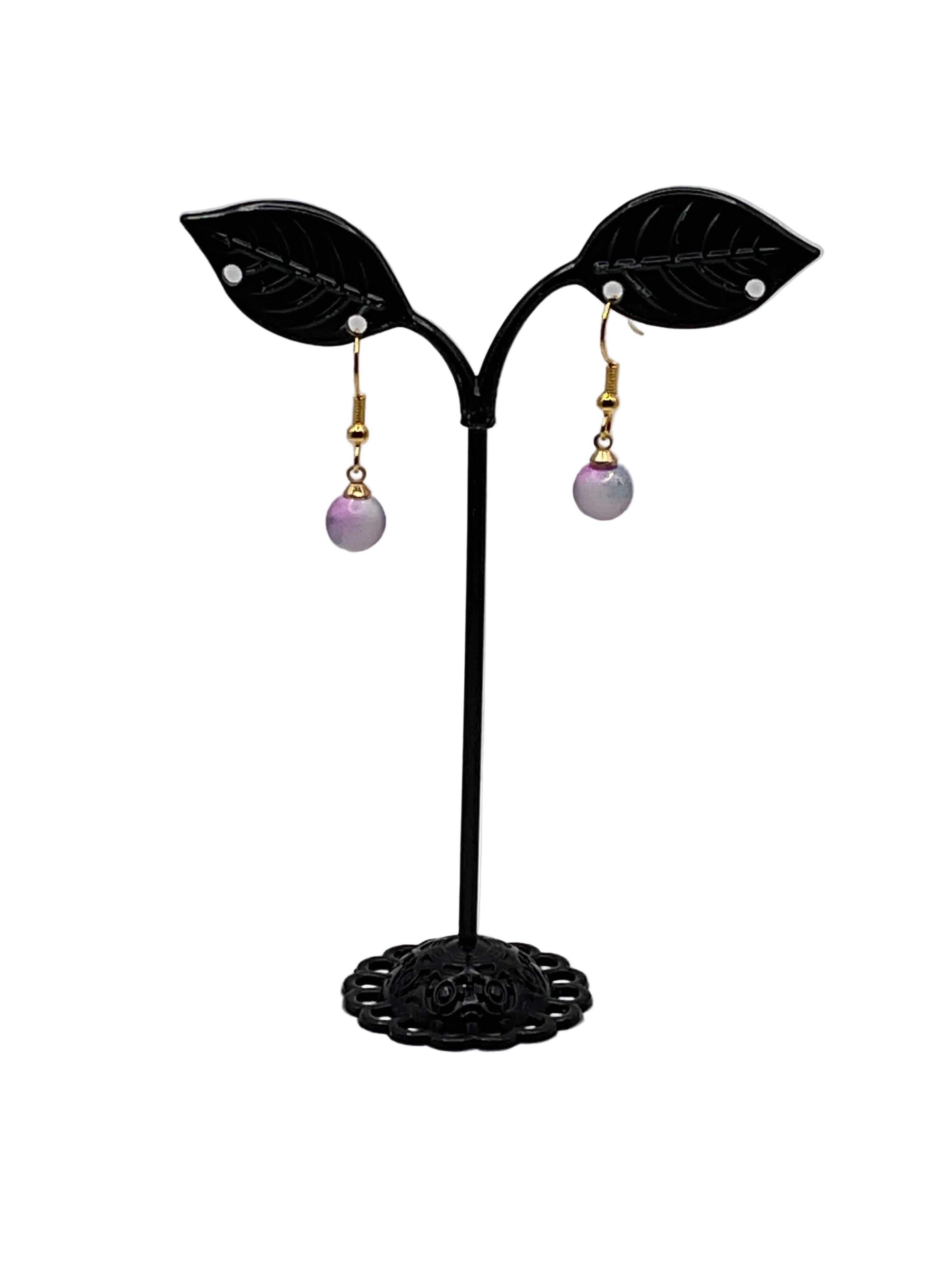 Earrings with beads
