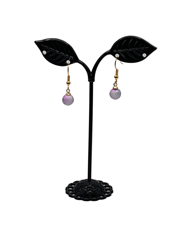 Earrings with beads