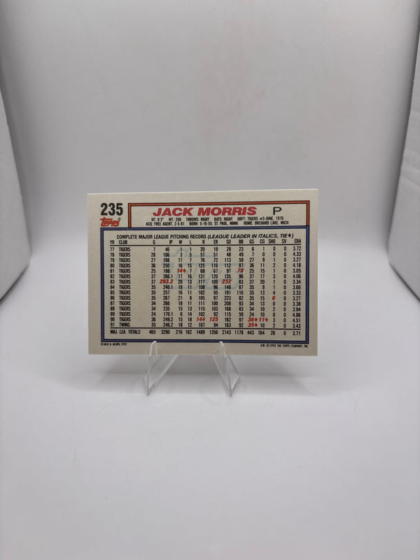 Topps Jack Morris