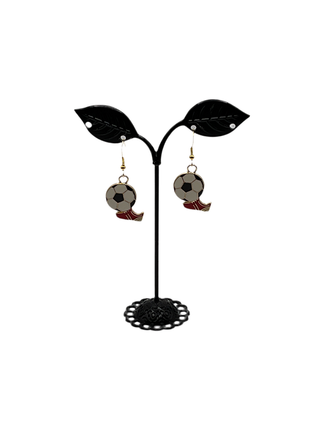 Soccer earrings