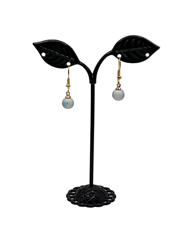Earrings with beads