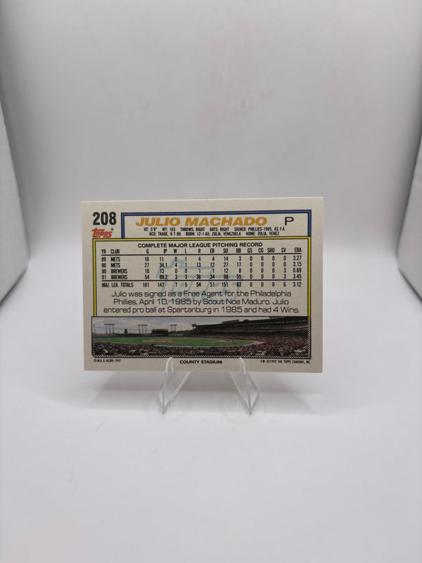 Topps Julio Machado