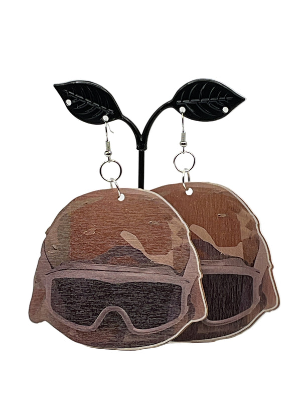 Military Gear Earrings