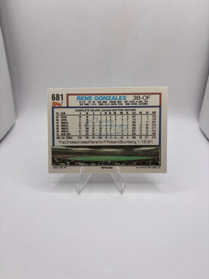 Topps Rene Gonzales
