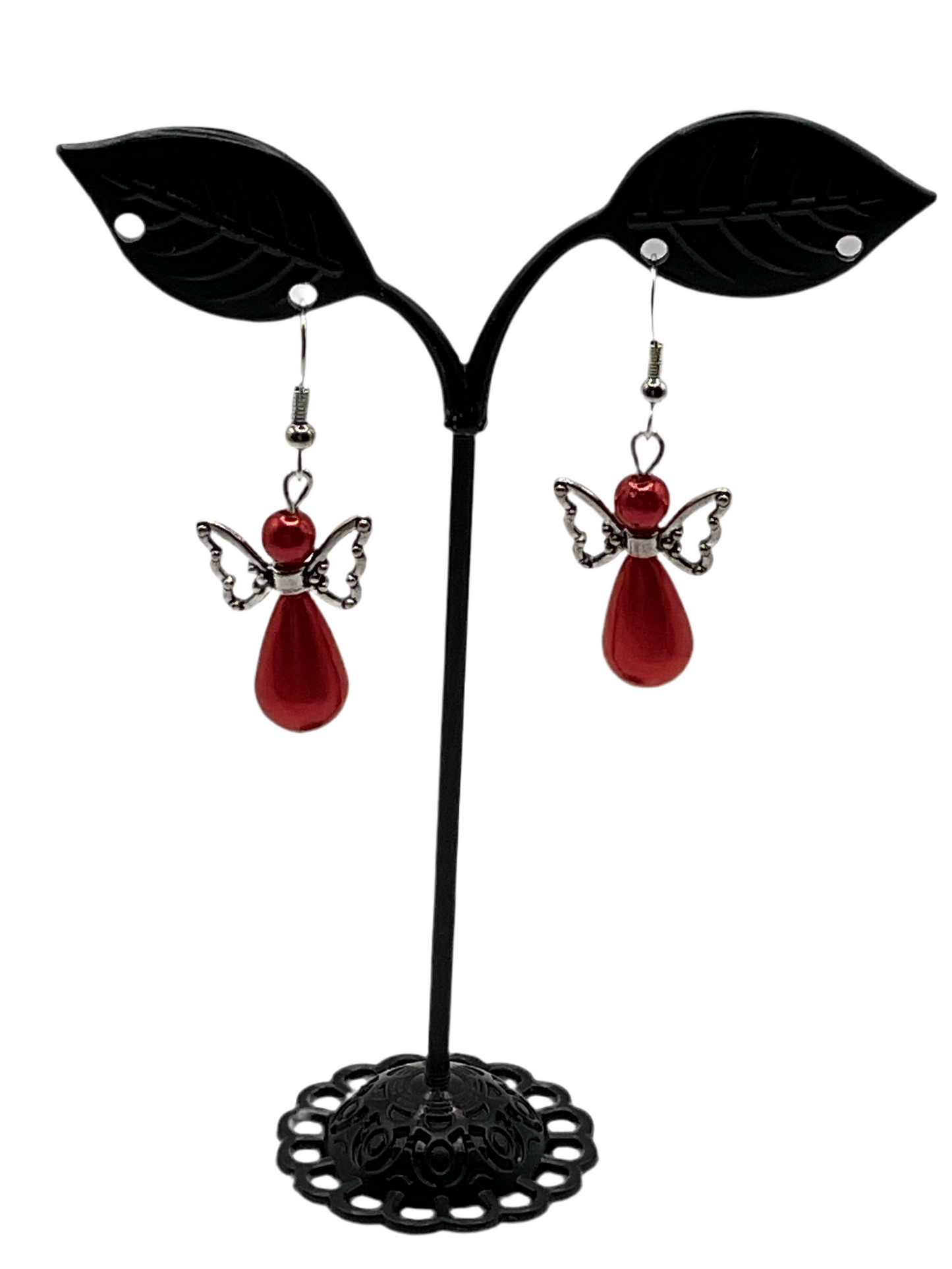 Angel Earrings Red Angels