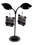 Mad panda earrings