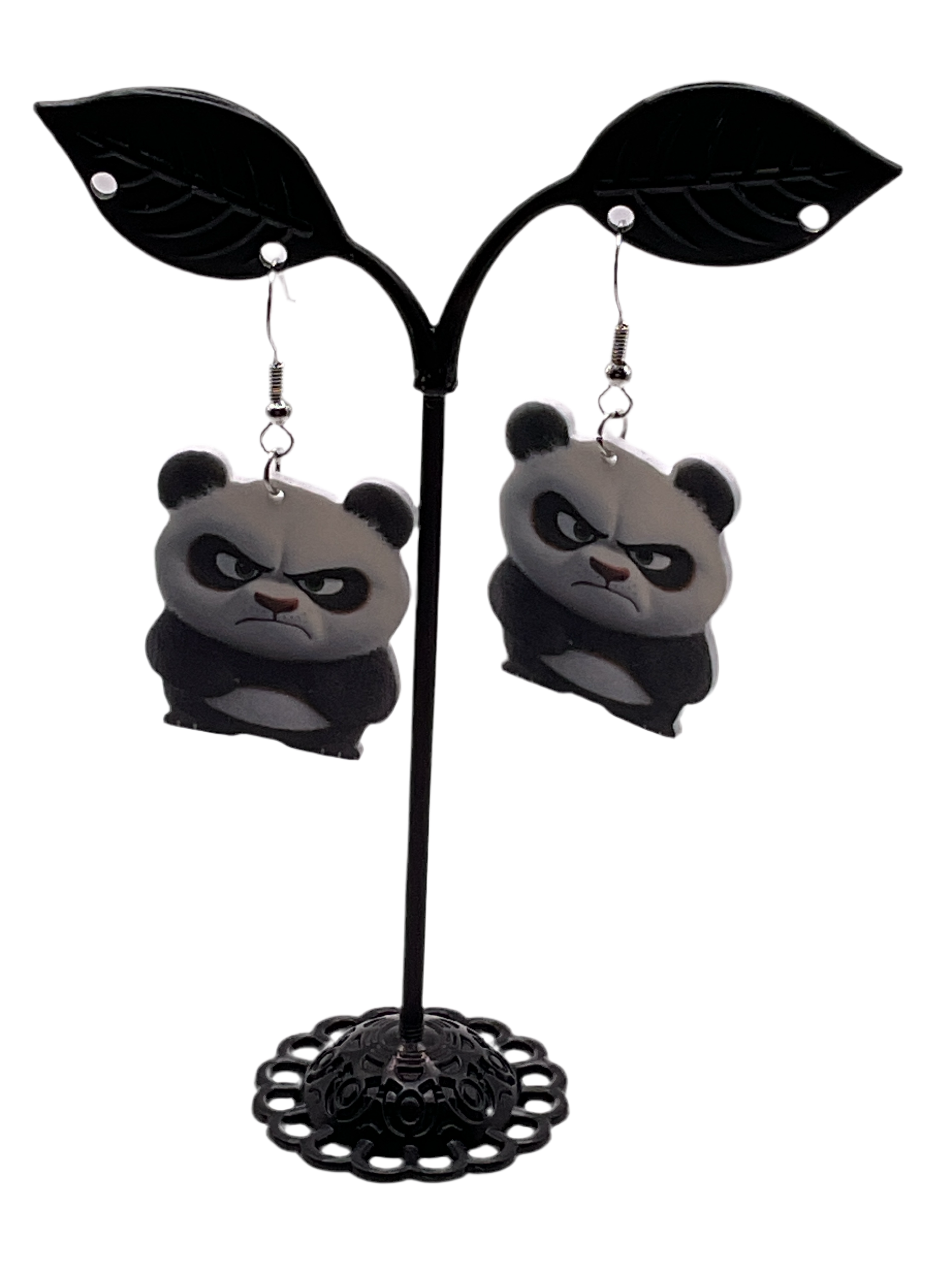 Mad panda earrings