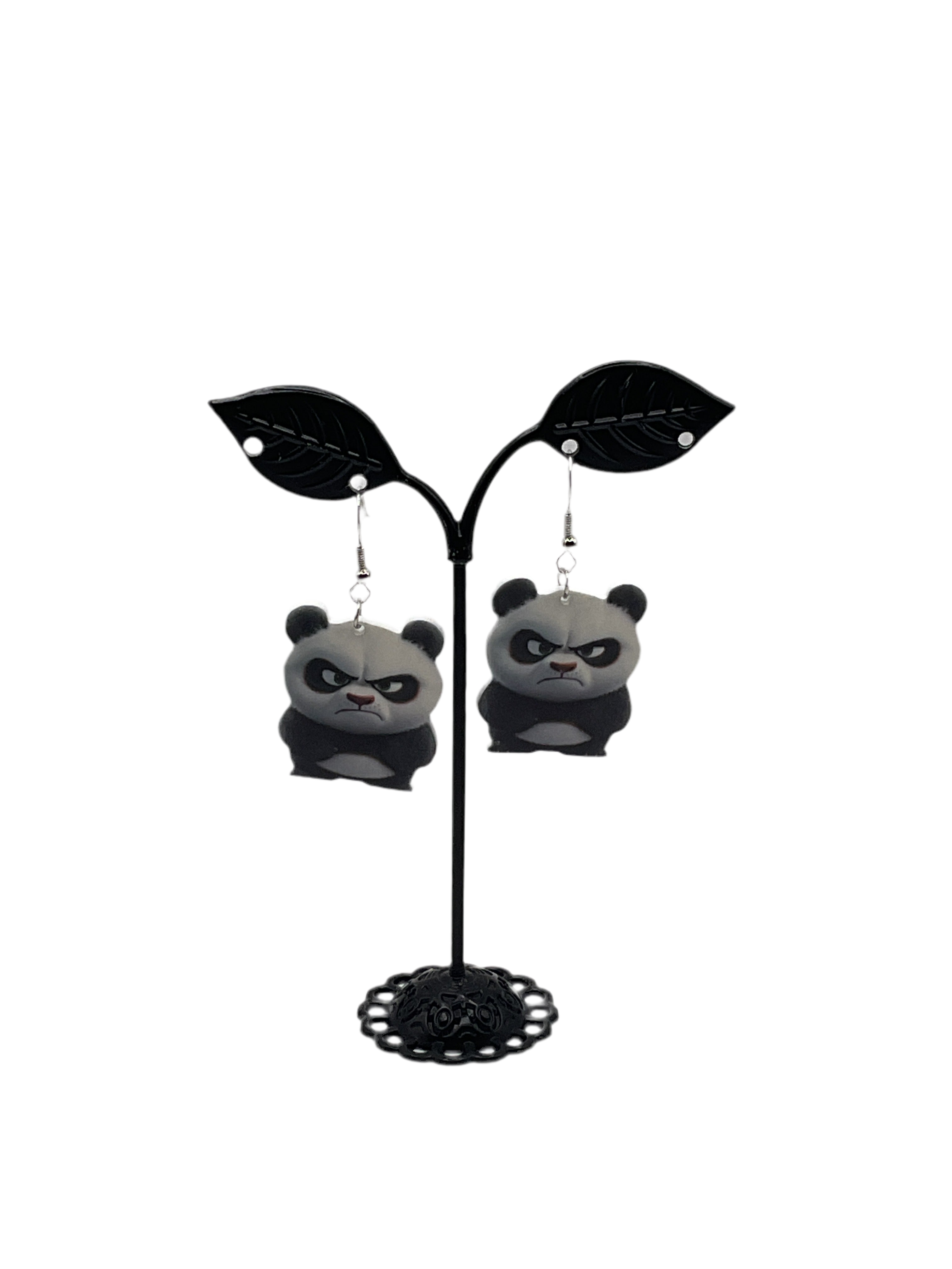 Mad panda earrings