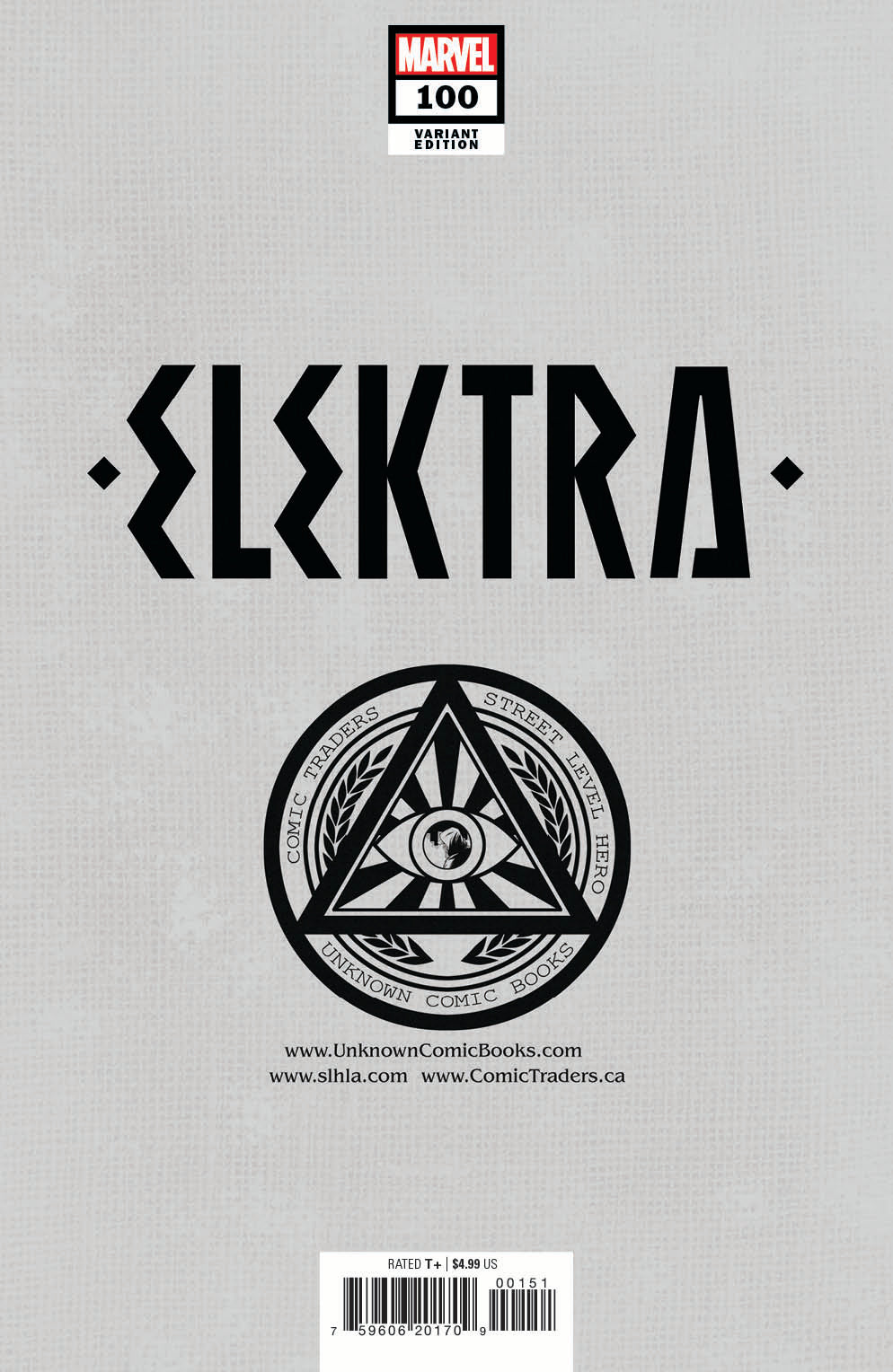 Elektra 100 Unknown Comics R1C0 Exclusive Var (04/13/2022) - Collectors World Toys