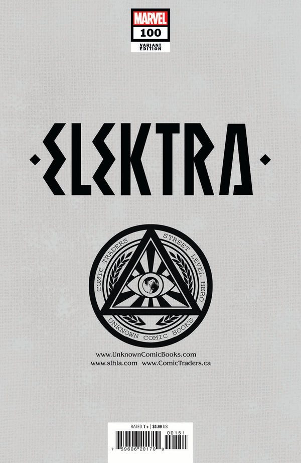 Elektra 100 Unknown Comics R1C0 Exclusive Var (04/13/2022)