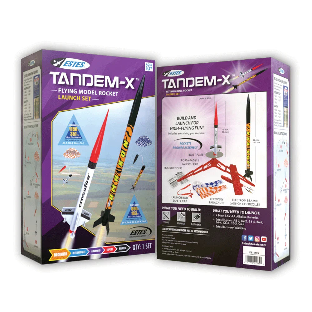 Estes Rockets - Tandem-X Rocket Launch Set, Amazon (E2X) & Crossfire ISX