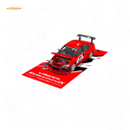 TimeMicro Mitsubishi Lancer EVO 9th Gen - Openable Hood & Figure - With Container 1:64 - Collectors World Toys