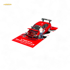 TimeMicro Mitsubishi Lancer EVO 9th Gen - Openable Hood & Figure - With Container 1:64 - Collectors World Toys