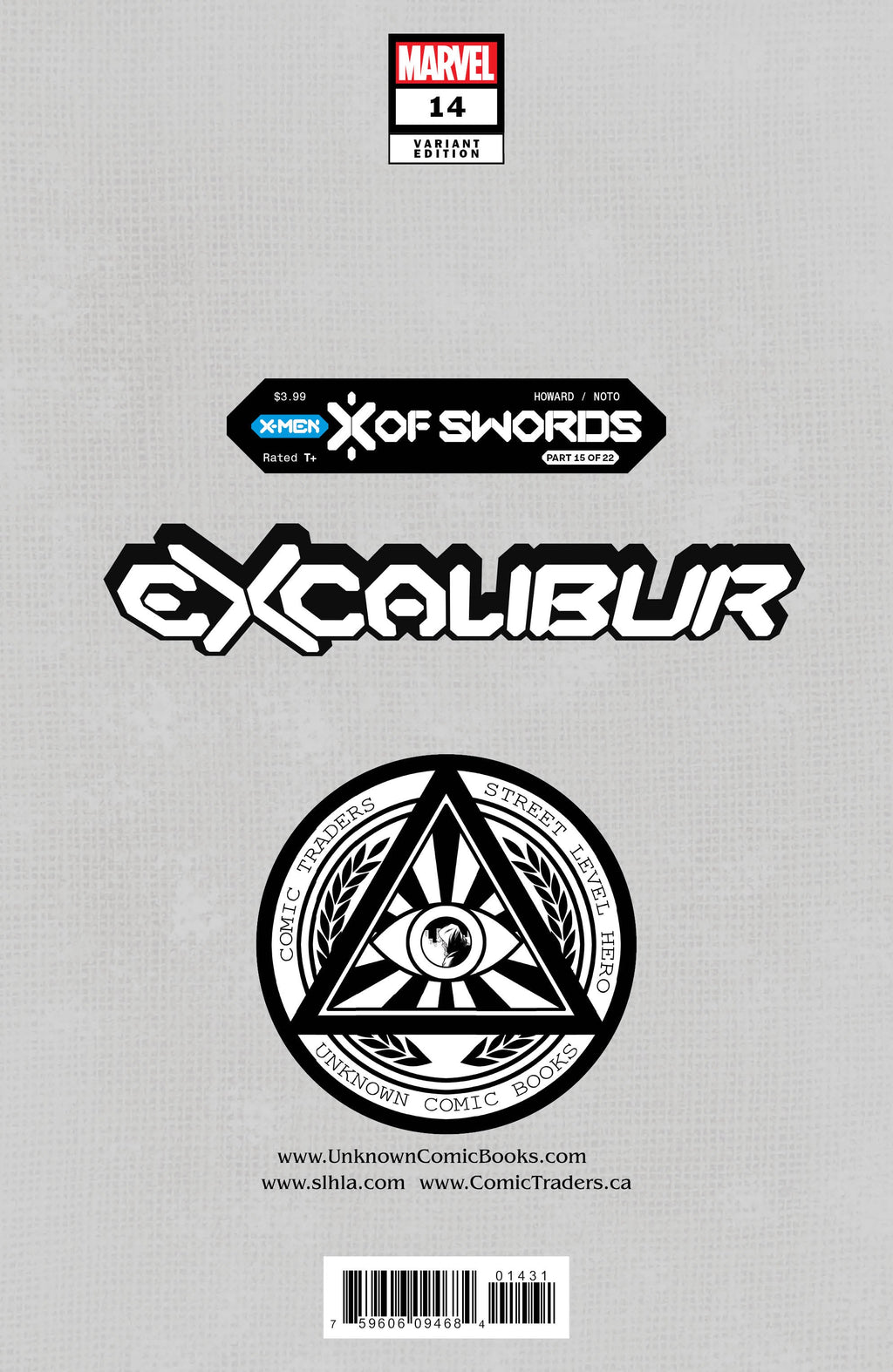 Excalibur #14 Unknown Comics Lucas Werneck Exclusive Var Xos (11/11/2020) - Collectors World Toys