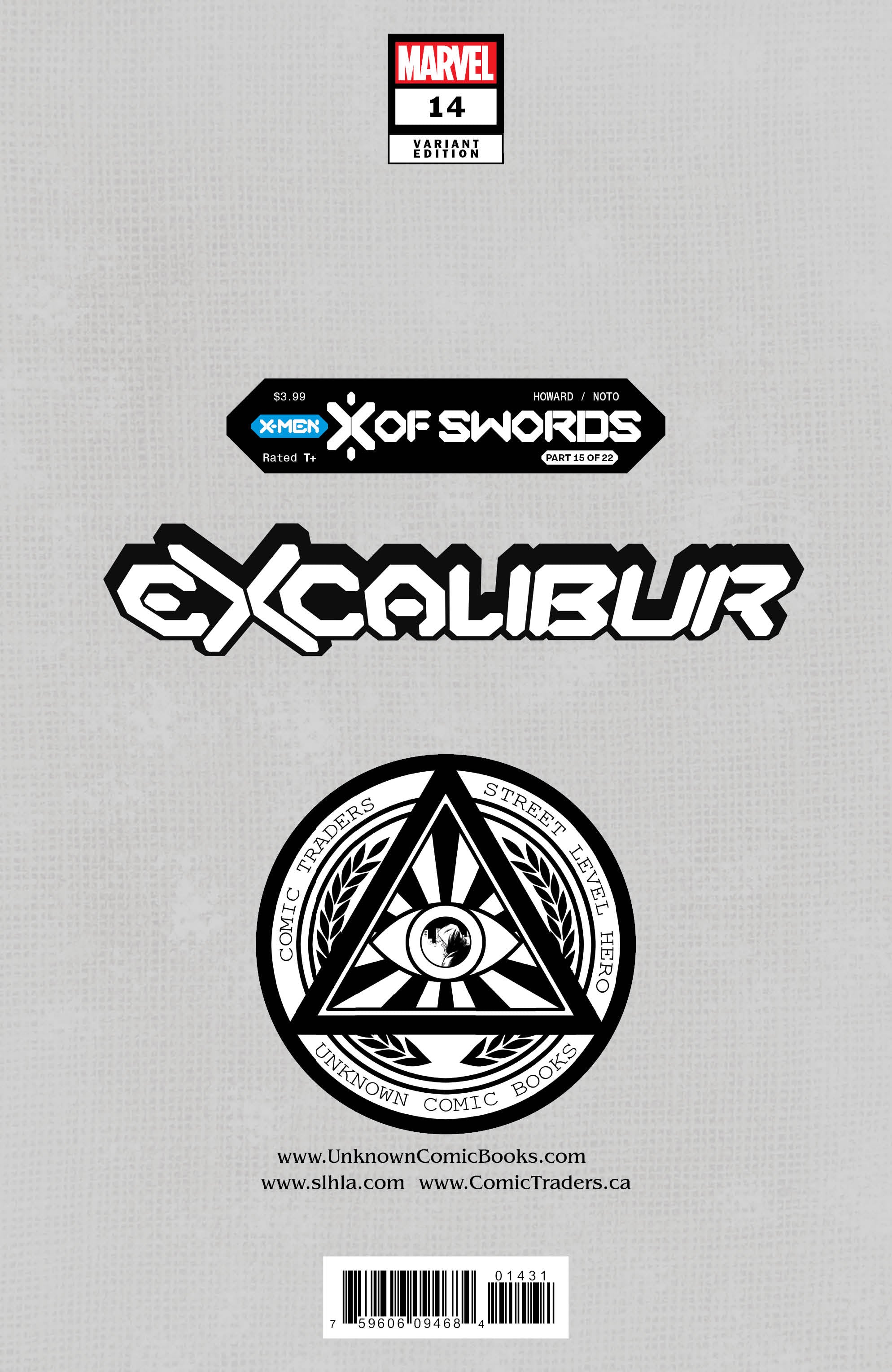 Excalibur #14 Unknown Comics Lucas Werneck Exclusive Var Xos (11/11/2020) - Collectors World Toys
