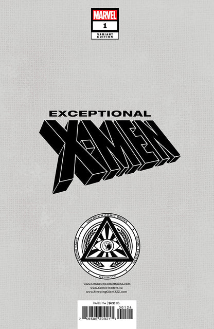 Exceptional X-Men #1 Unknown Comics Kaare Andrews Exclusive Connecting Var (09/04/2024) - Collectors World Toys
