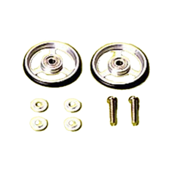 Tamiya - JR 3-Spoke Ball-Race Rollers (17mm/Aluminum)