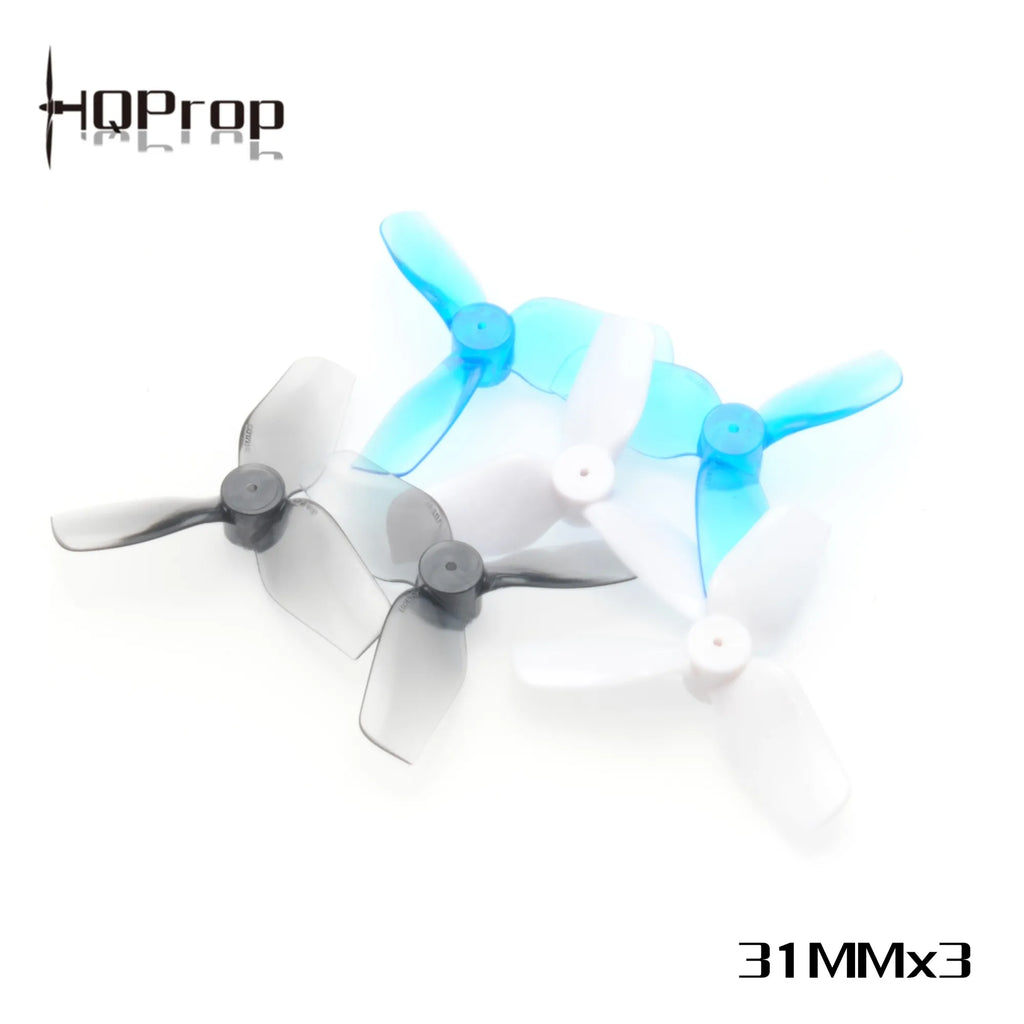 HQProp - Ultralight Whoop Prop 31MMX3 (1.2X1.1X3) (2CW+2CCW)-Poly Carbonate-1MM Shaft