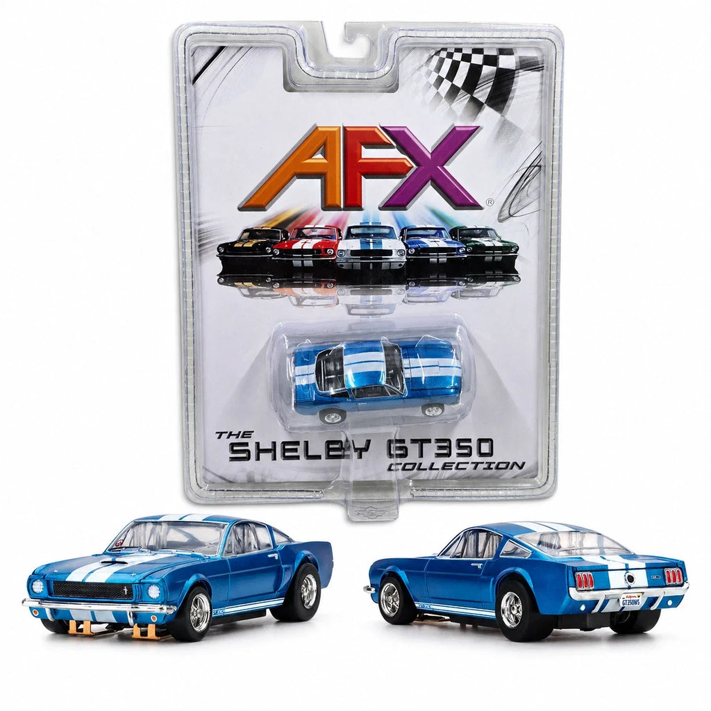 AFX Racing - Shelby GT350 1966 Blue / White Stripes