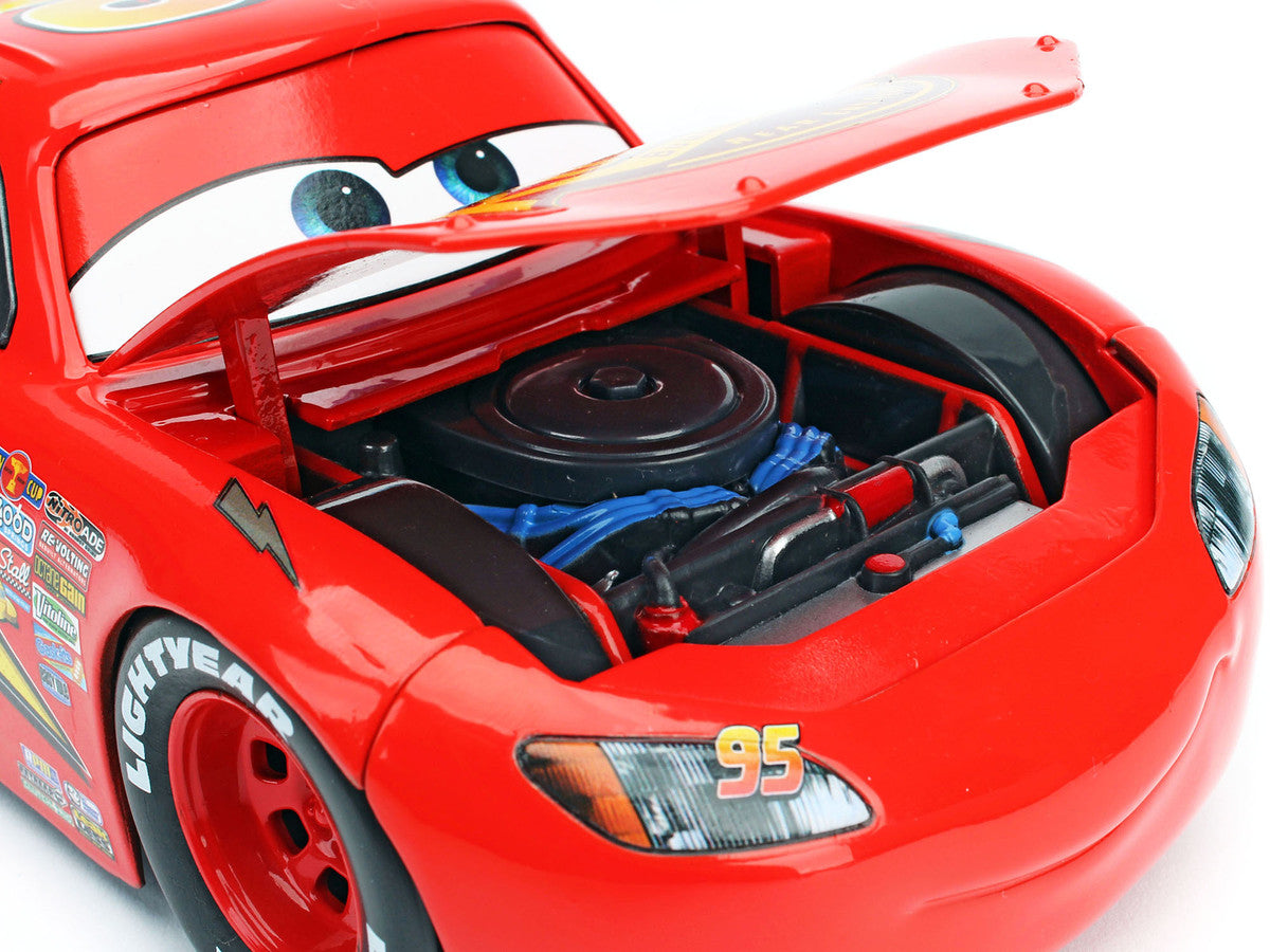 Jada - Lightning McQueen #95 Red with Extra Wheels Disney & Pixar "Cars" Movie "Hollywood Rides" Series Diecast Model Car by Jada