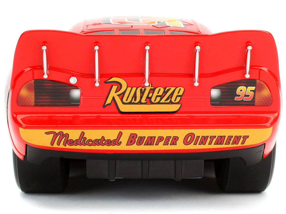 Jada - Lightning McQueen #95 Red with Extra Wheels Disney & Pixar "Cars" Movie "Hollywood Rides" Series Diecast Model Car by Jada