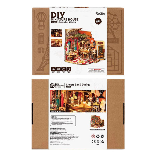 Rolife - Cheers Bar & Dining DIY Miniature House DG173