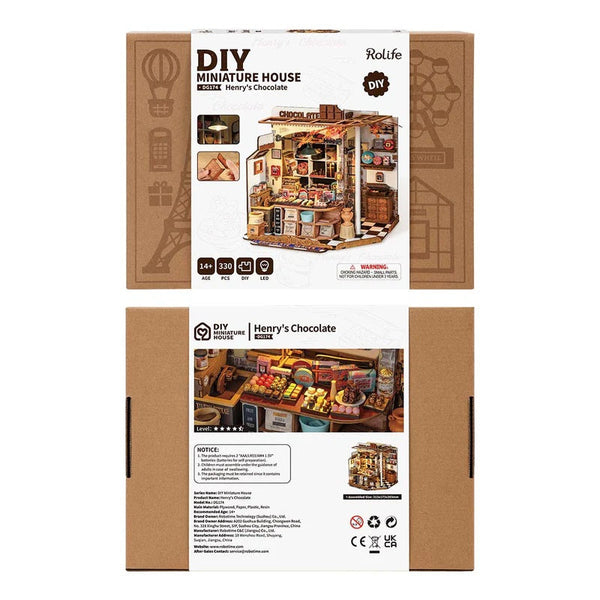Rolife - Henry's Chocolate, DIY Miniature House
