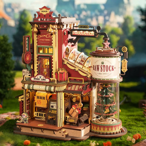 ROKR-Robotime - Christmas Dream Gift Factory Wooden Music Box