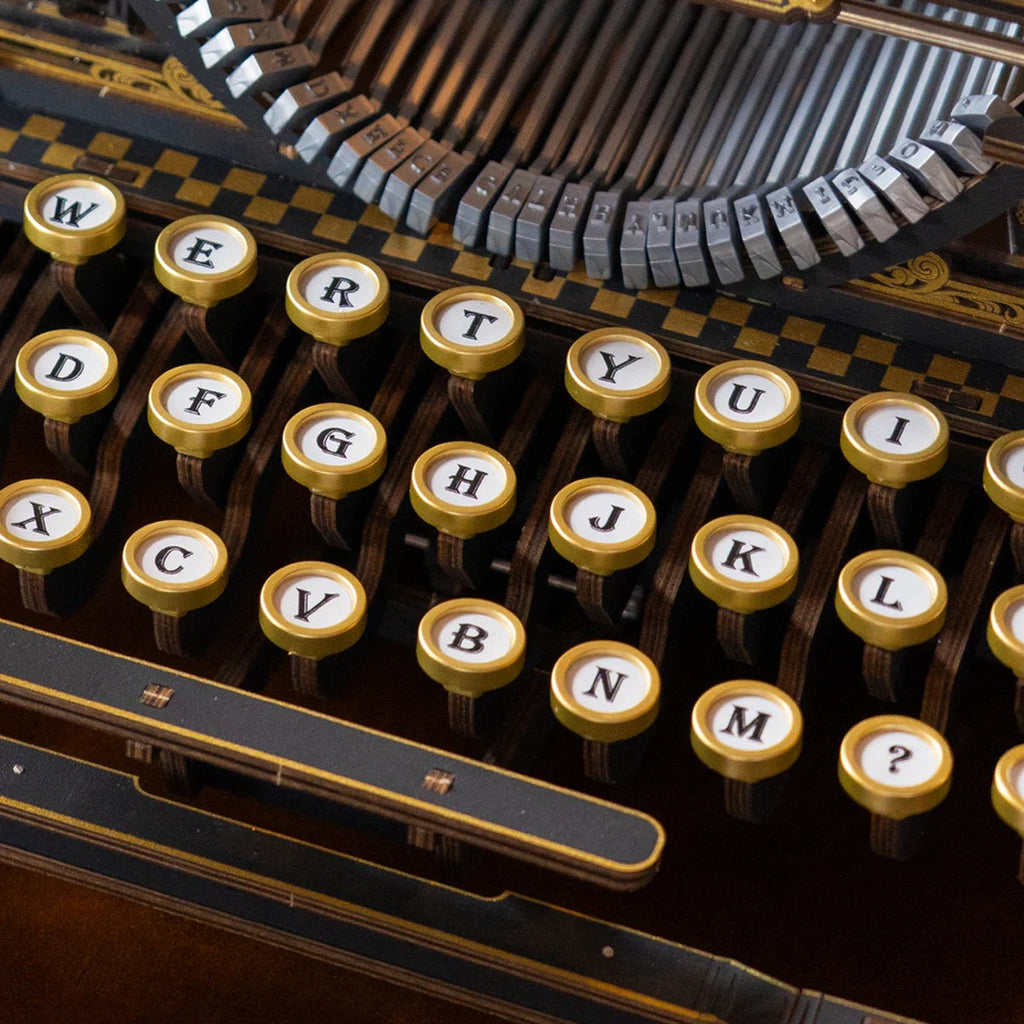 ROKR - Mechanical Typewriter Wooden 3D Puzzle LK703B (Classic Version)