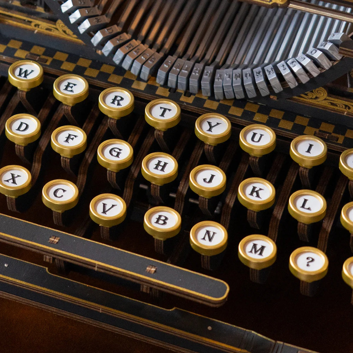 ROKR - Mechanical Typewriter Wooden 3D Puzzle LK703B (Classic Version)