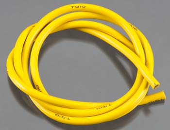 TQ Wire - 10 Gauge Super Flexible Wire - Yellow 3'