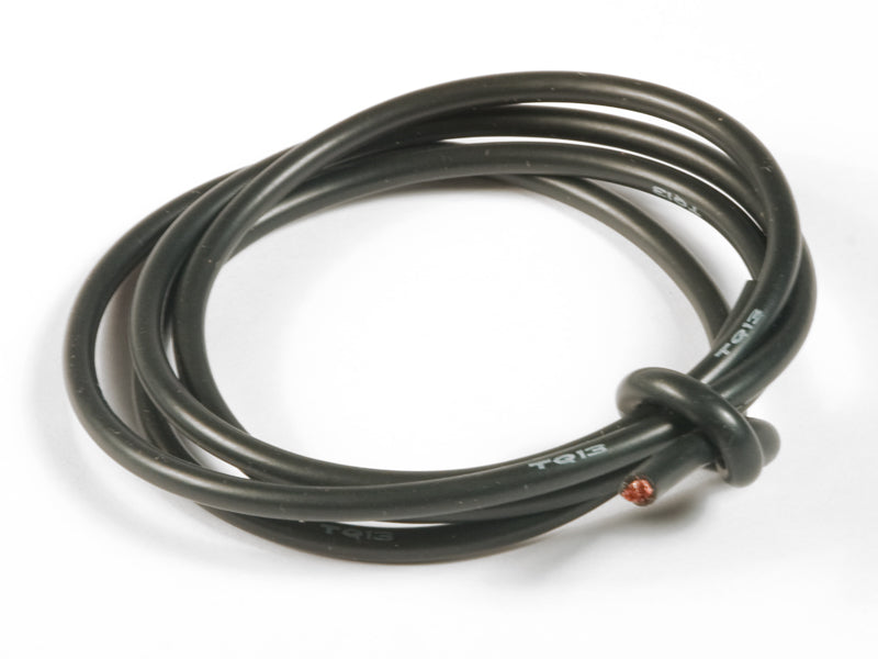 TQ Wire - 13 Gauge Super Flexible Wire- Black 3'