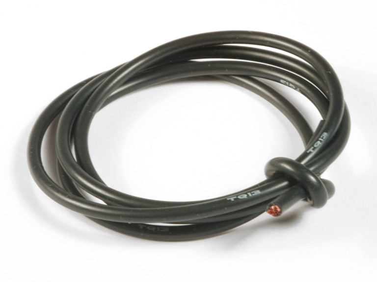 TQ Wire - 13 Gauge Wire Silicone Wire Black (50')