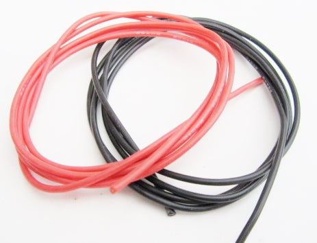 TQ Wire - 22 Gauge Super Flexible Wire- Black and Red 3'