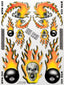 XXX Main Racing - Skulls O'Fire Sticker Sheet