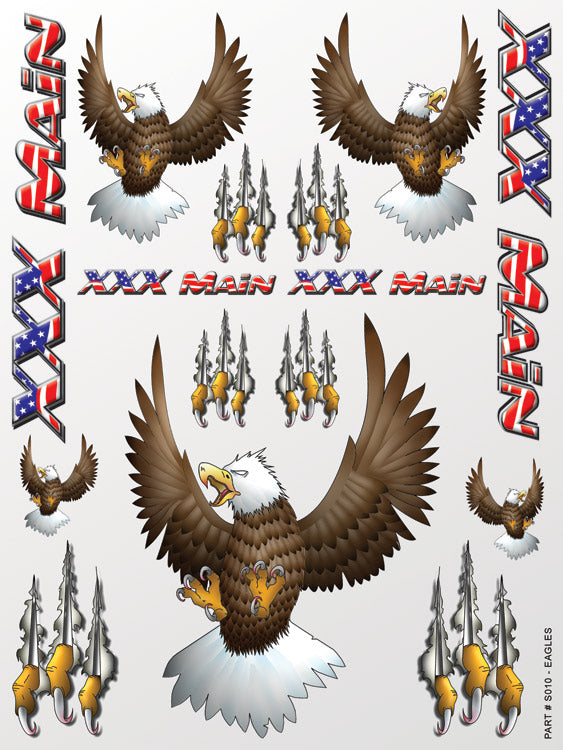 XXX Main Racing - Eagles Sticker Sheet