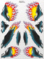 XXX Main Racing - Carbon Tear Sticker Sheet