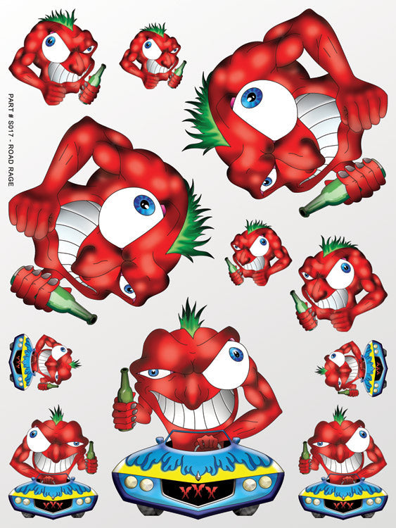 XXX Main Racing - Road Rage Sticker Sheet