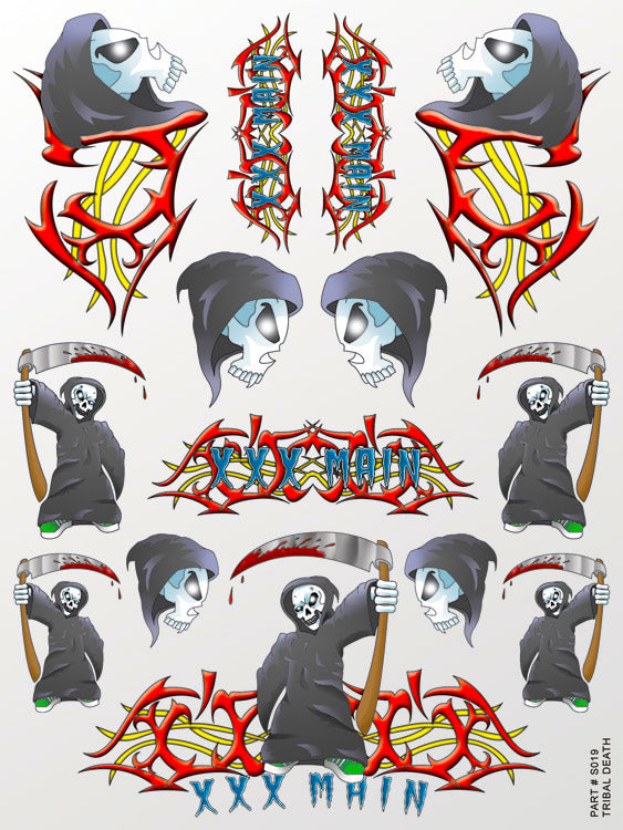 XXX Main Racing - Tribal Death Sticker Sheet