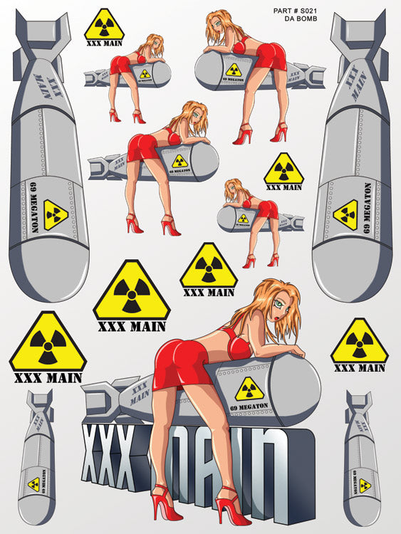 XXX Main Racing - Da Bomb Sticker Sheet