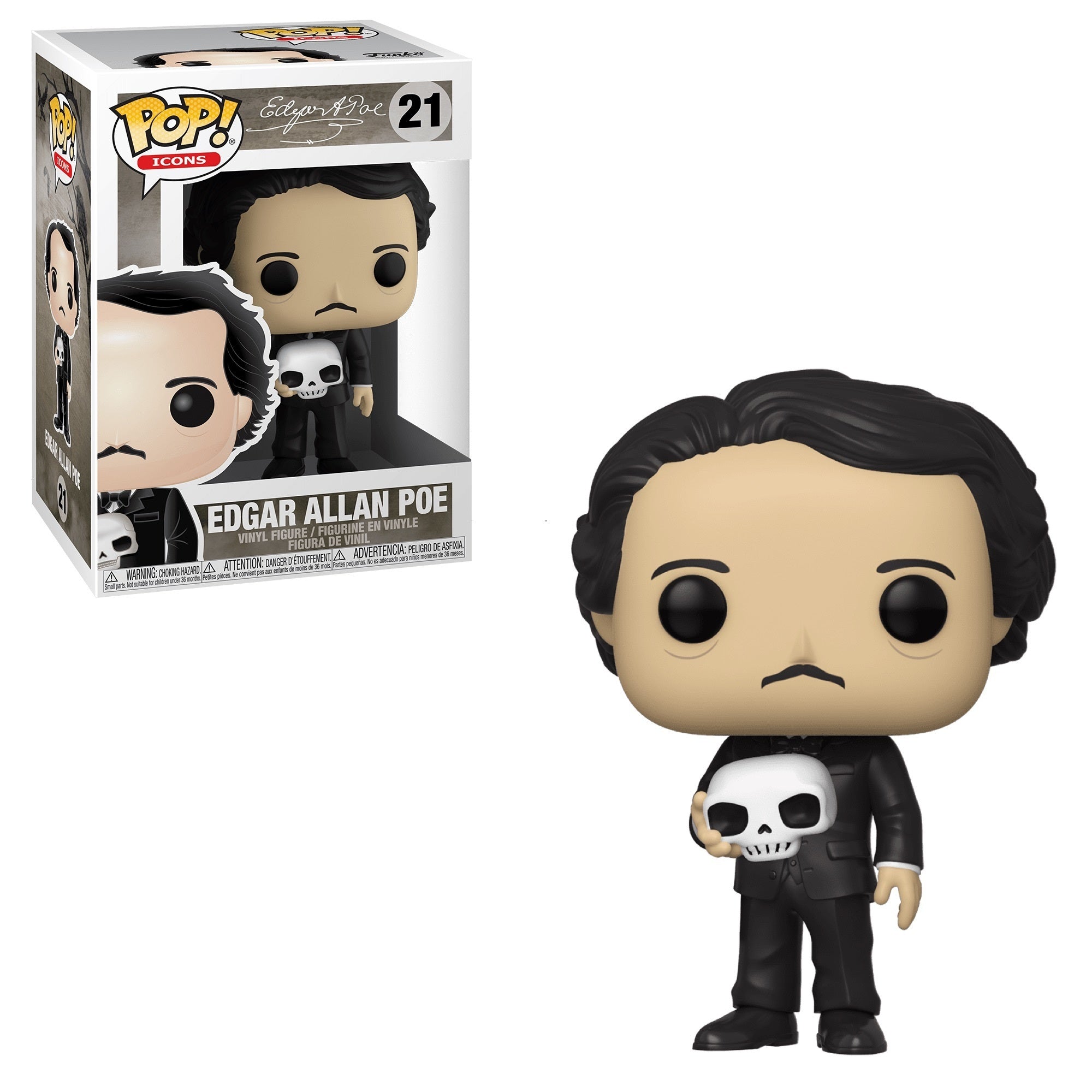 Pop! Icons: Edgar Allan Poe (Skull) Main image