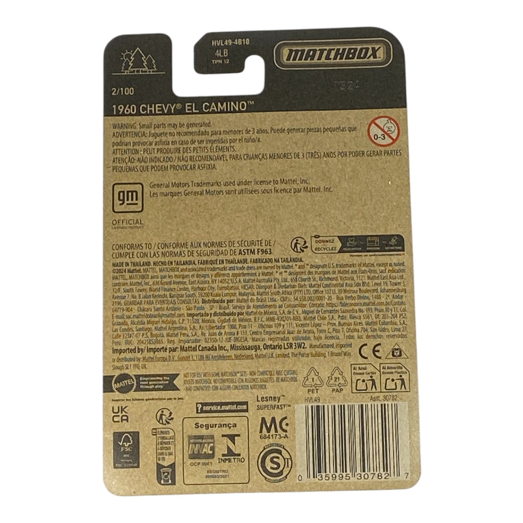 Matchbox 1960 Chevy El Camino - Matchbox Series 2/100 - Collectors World Toys