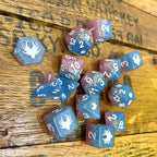 Elemental Glimmer - 14 Piece DnD Dice Set | Acrylic RPG Gaming Dice - Collectors World Toys