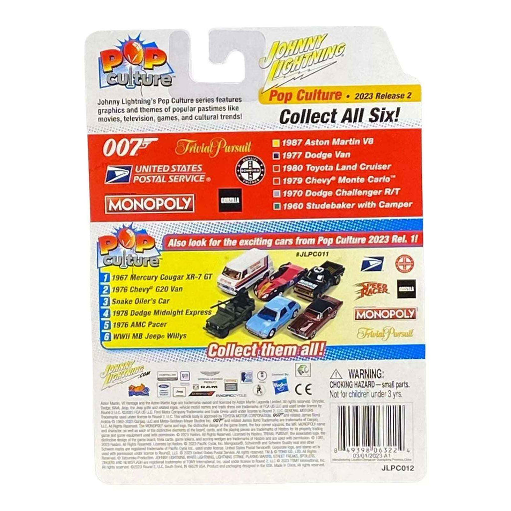 Johnny Lightning 1960 Studebaker with Camper - Monopoly Water Works w/Exclusive Game Token -