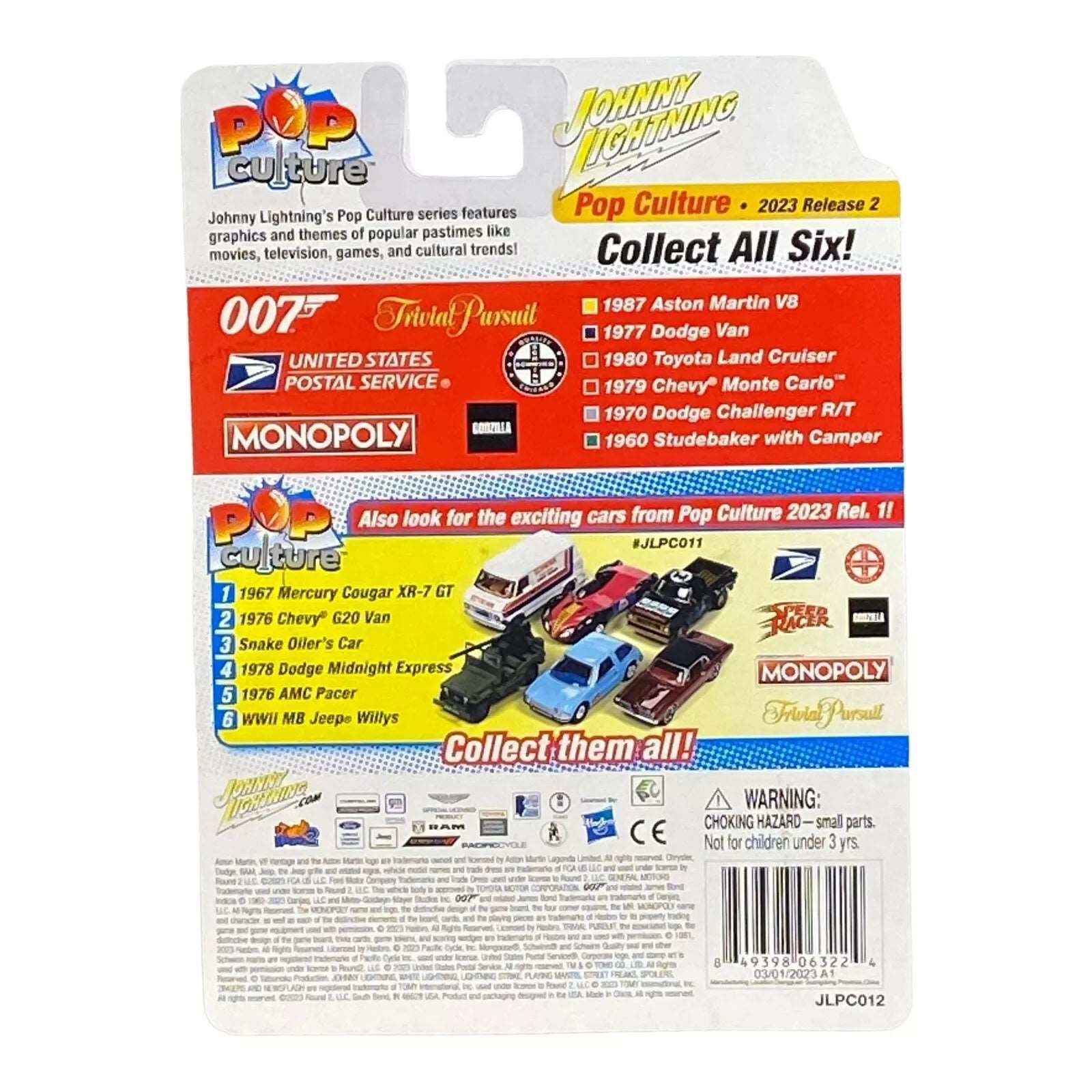 Johnny Lightning 1960 Studebaker with Camper - Monopoly Water Works w/Exclusive Game Token