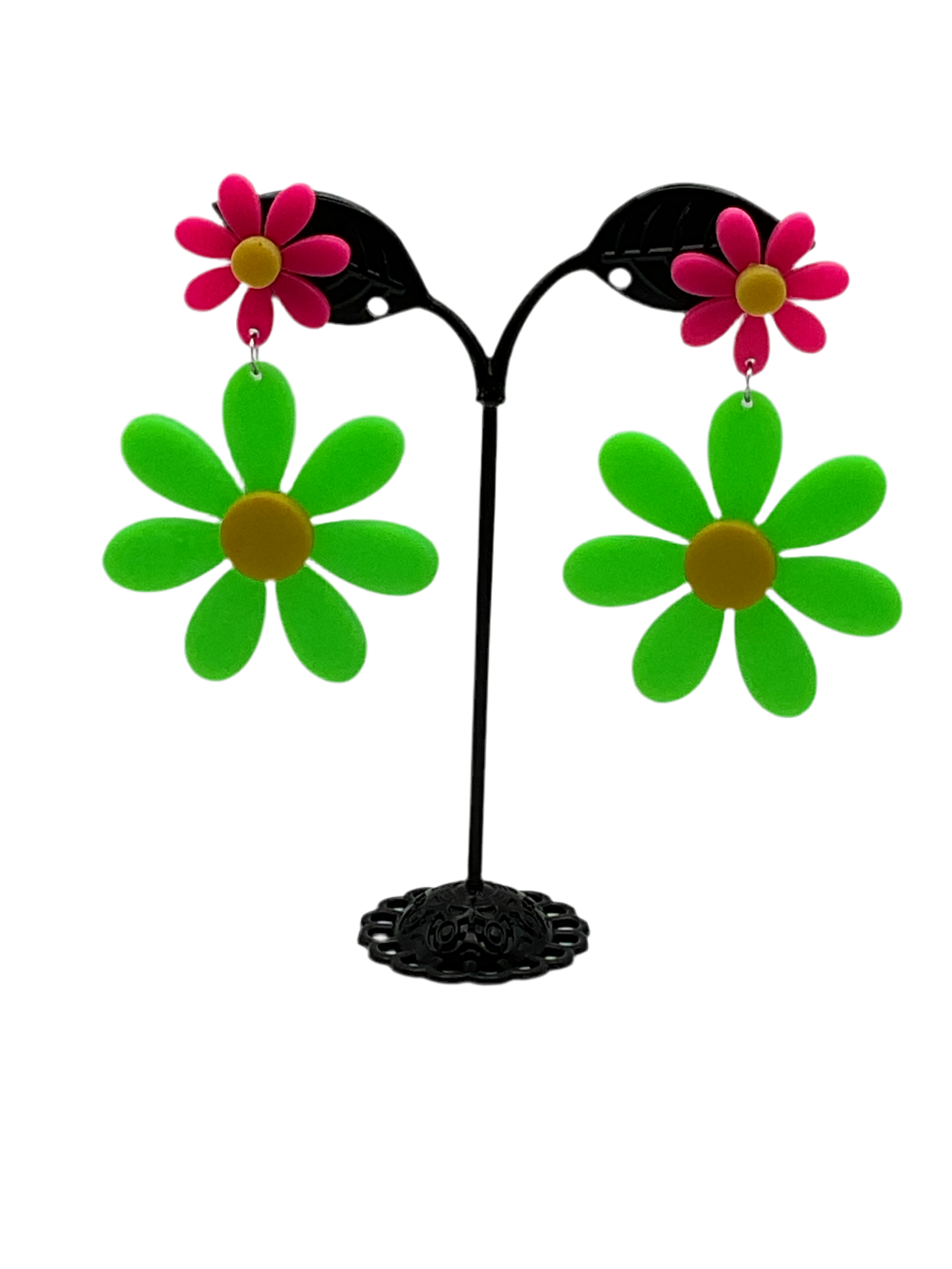 Large Flower Earrings Main image
